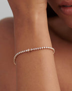 14k Solid Gold Classic Lab Grown Diamond Tennis Bracelet ( 5 Cents) - JBR Jeweler