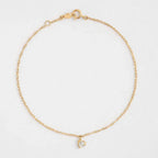 14k Solid Gold Heart Lab Grown-CVD Diamonds Dainty Bracelet - JBR Jeweler