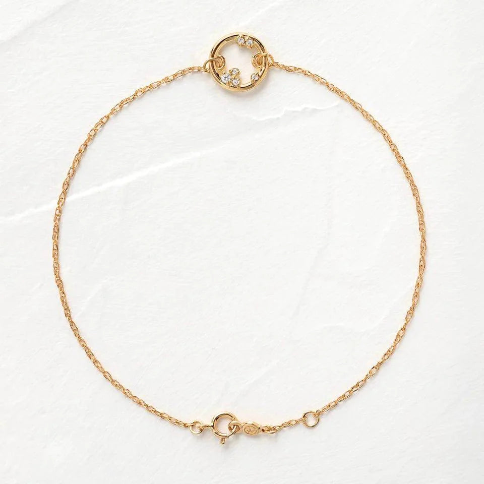 14k Solid Gold Lab Grown-CVD Diamond Satellite Bracelet - JBR Jeweler