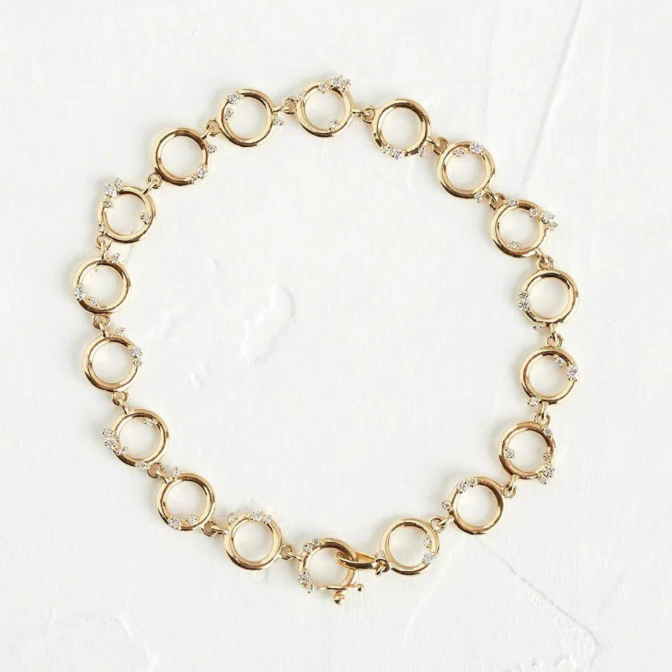14k Solid Gold Lab Grown-CVD Diamond Satellite Tennis Bracelet - JBR Jeweler
