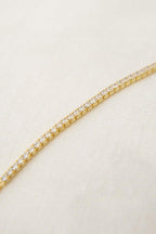 14k Solid Gold Lab Grown-CVD Diamonds Delicate Tennis Bracelet - JBR Jeweler