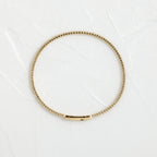 14k Solid Gold Round Shaped Lab Grown Tennis Wisp Bracelet - JBR Jeweler