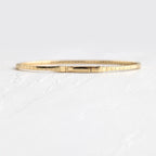 14k Solid Gold Round Shaped Lab Grown Tennis Wisp Bracelet - JBR Jeweler