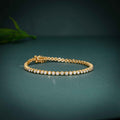 14k Solid Gold Classic Lab Grown Diamond Tennis Bracelet ( 5 Cents)