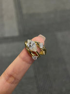 Marquise Cut 3-Stone Lab-Grown Diamond East-West Engagement Ring