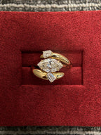 2.25 CT Marquise Cut 3-Stone Lab-Grown Diamond East-West Engagement Ring