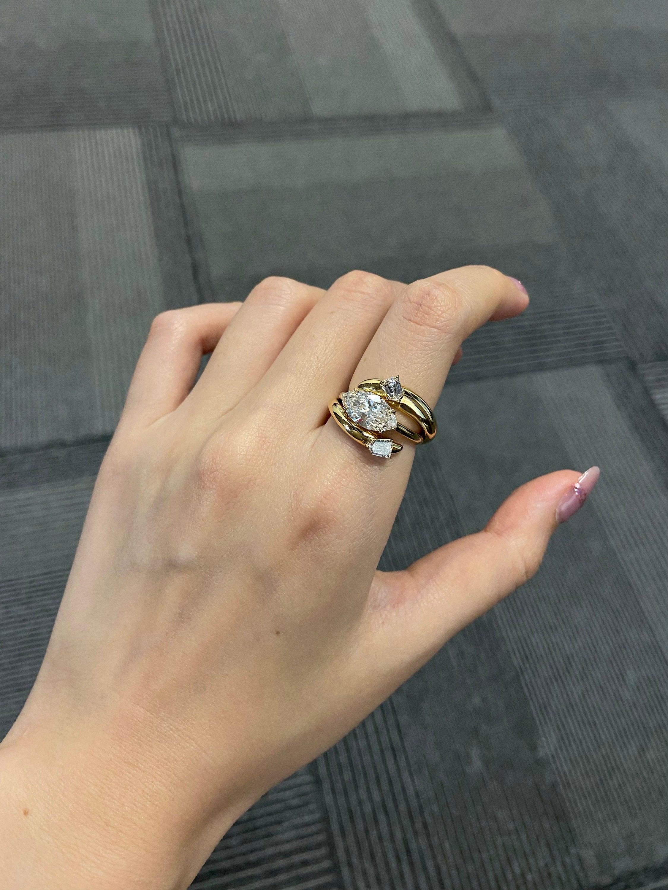 Marquise Lab-Grown Diamond East-West Engagement Ring