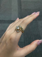 2.25 CT Lab-Grown Diamond East-West Engagement Ring