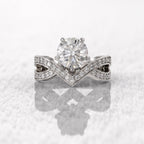 2.50 CT Pave Engagement Ring with Lab-Grown Sparkle