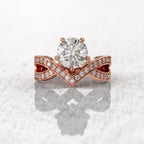 2.50 CT Lab Diamond Pave Ring Made for Proposals