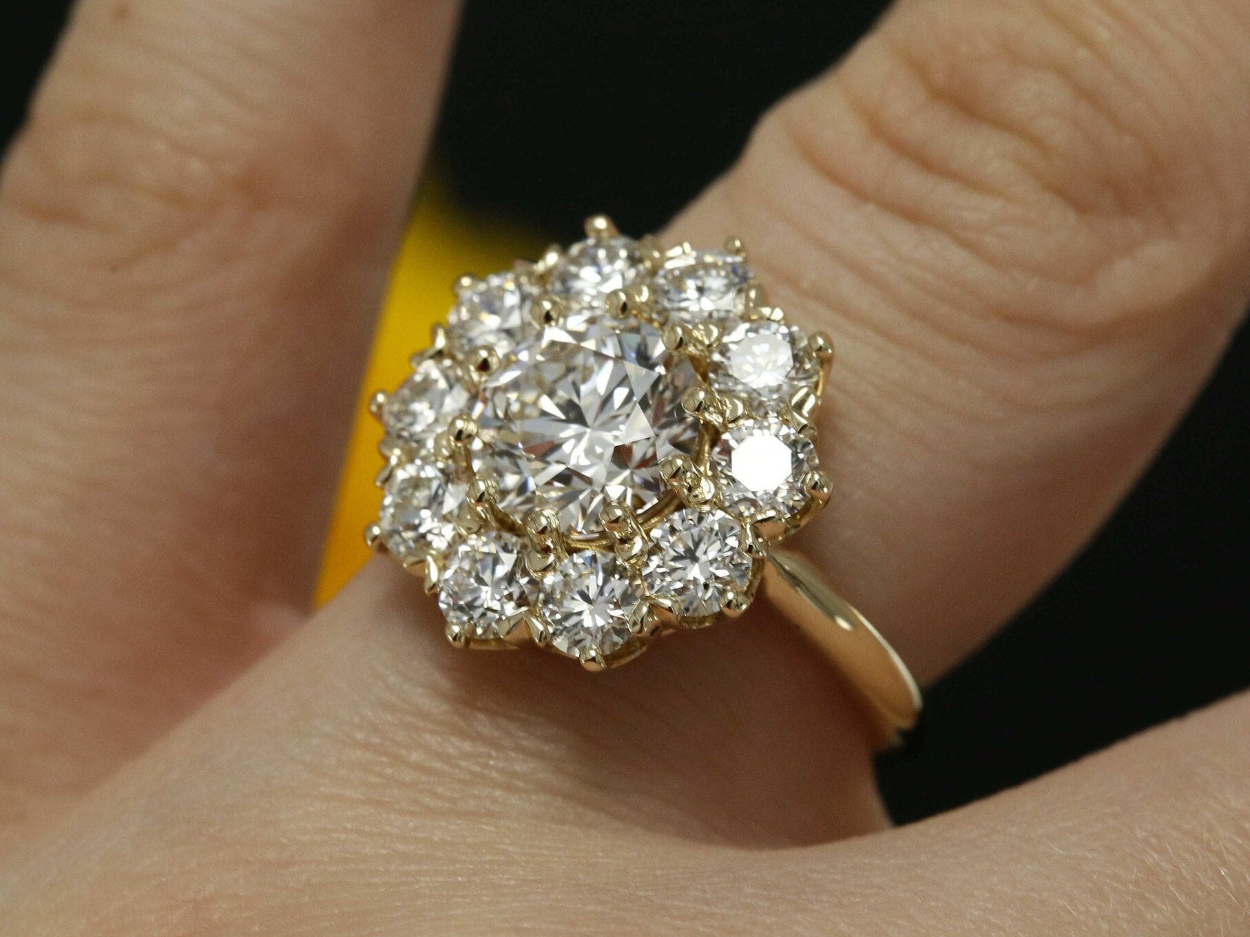 2.60 CT Halo Engagement Ring with Lab-Grown Diamond