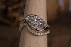 2.75 CT Marquise Lab Diamond Ring Set with Wedding Band