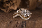 2.75 CT Lab Diamond Marquise Ring Set for Her