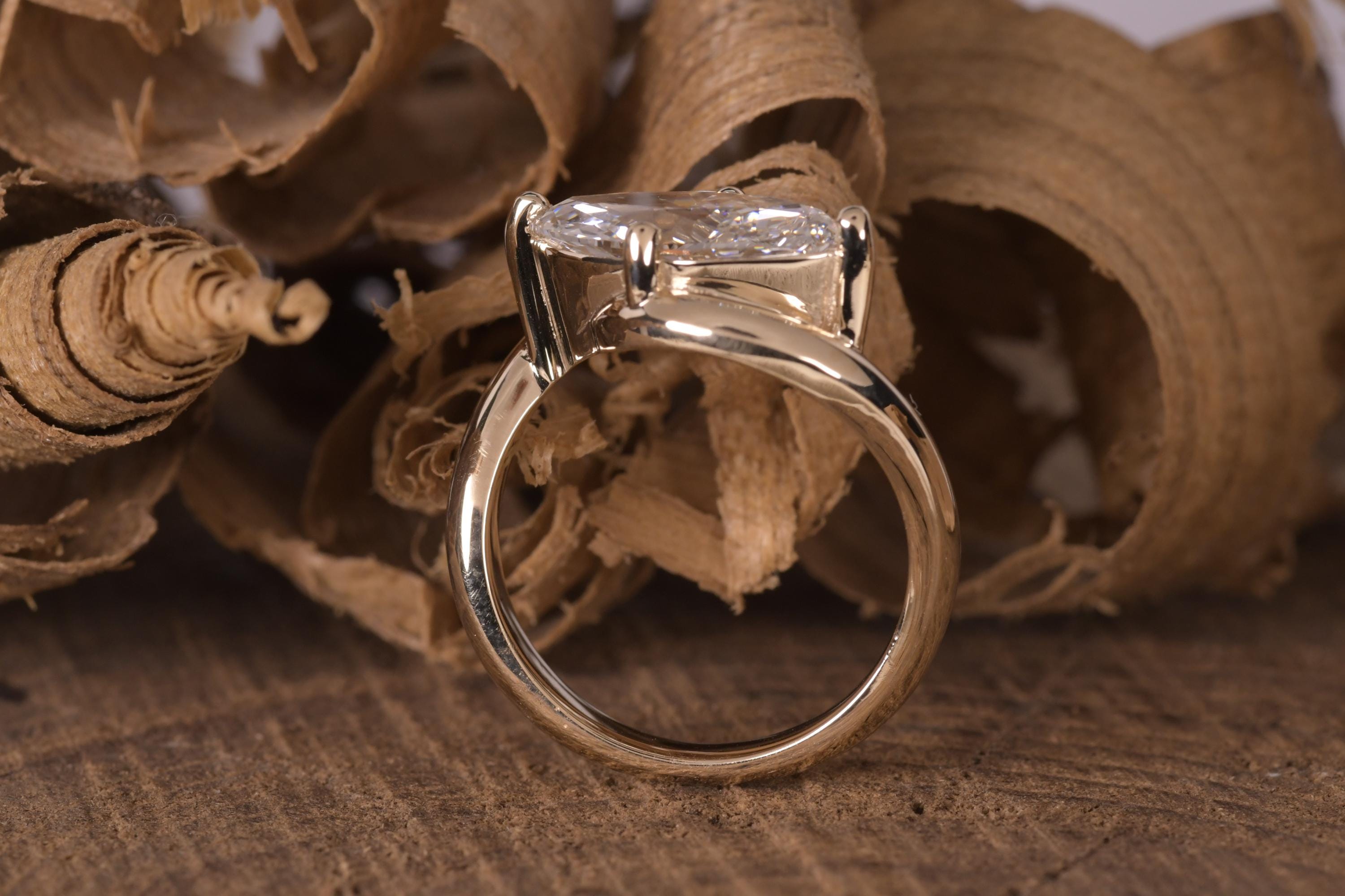 2.75 CT Lab Diamond Bridal Set with Matching Band