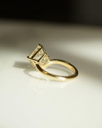Shine bright with a 3.00 CT Asscher lab engagement ring