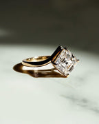 Forever begins with a 3.00 CT Asscher lab-grown ring