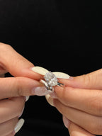Shine bright with a 3.25 CT lab-grown oval diamond ring