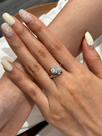 Pure elegance meets sparkle in this 3.25 CT ring