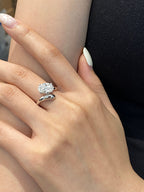 A radiant 3.25 CT oval ring that turns every head