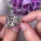 Lab-Grown Pear Cut Diamond Shaped Ring