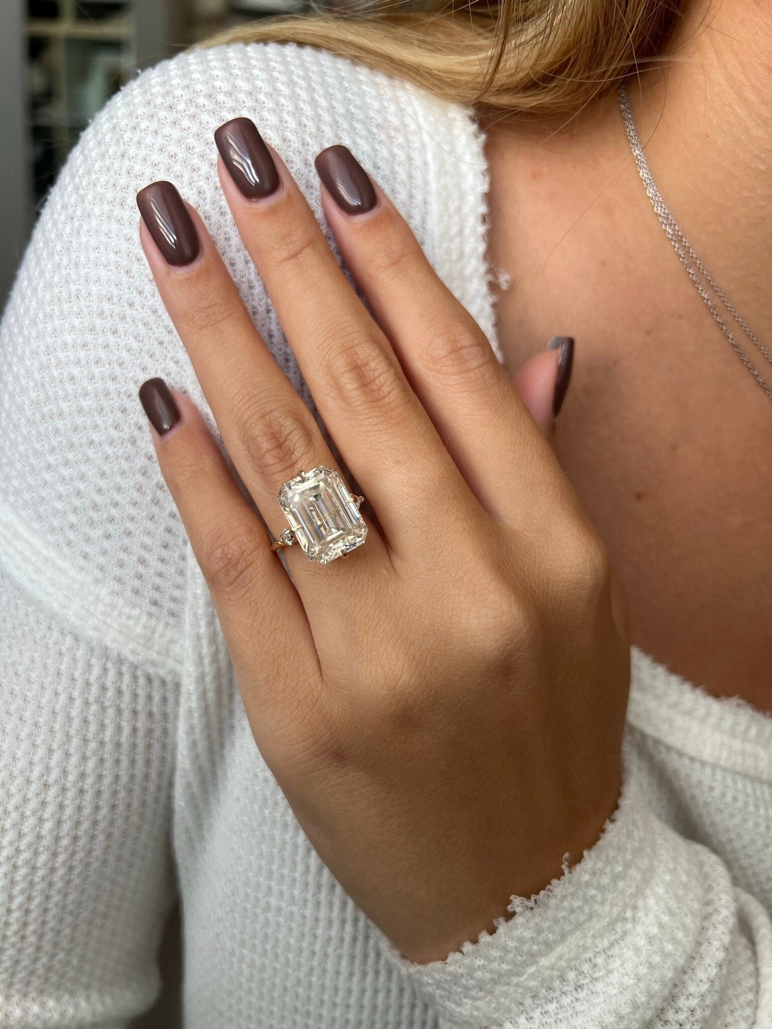 7.50 CT of lab-grown brilliance in bold Art Deco style