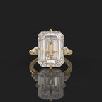 Vintage design meets bold beauty in this 7.50 CT ring