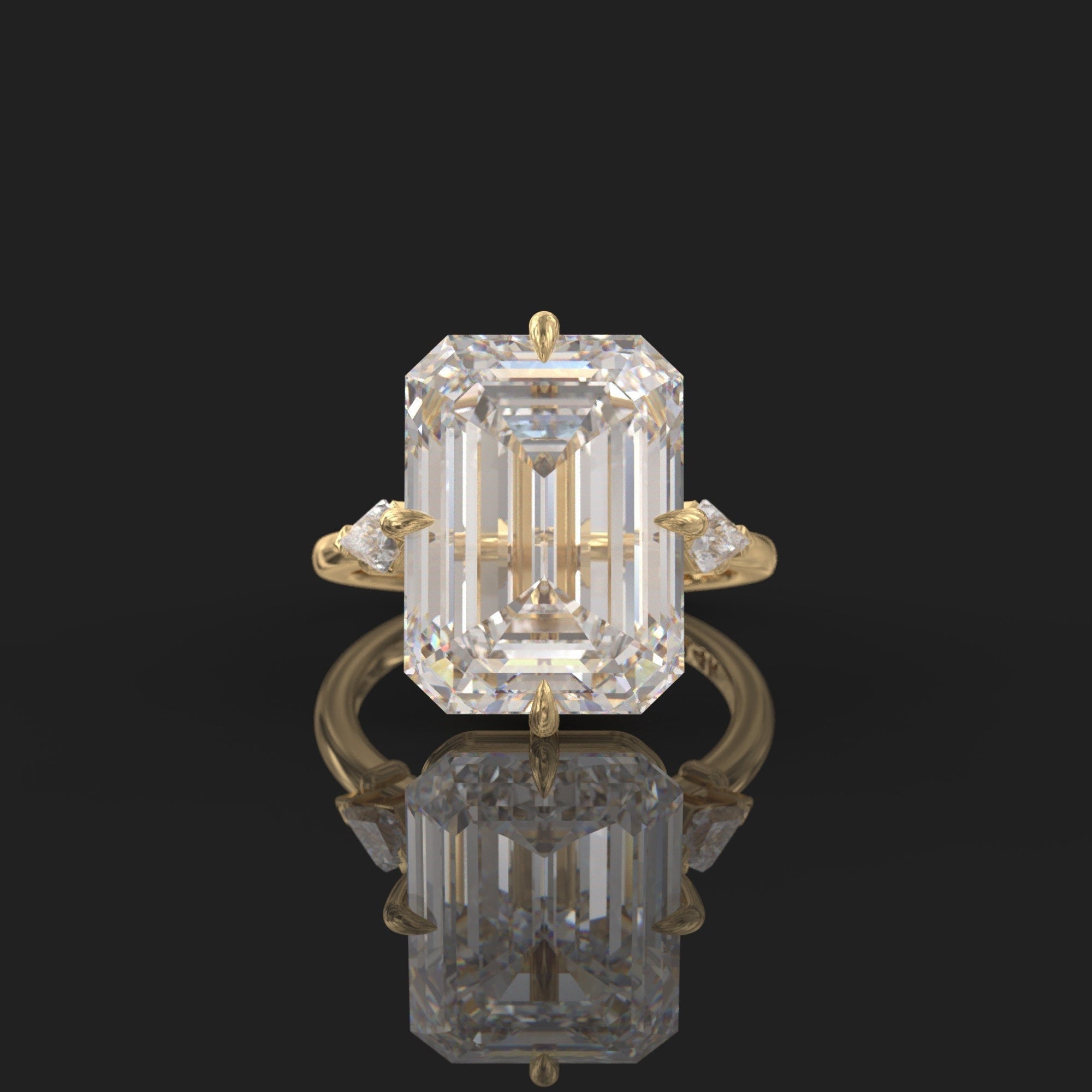 Vintage design meets bold beauty in this 7.50 CT ring