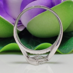 Princess Cut Lab Diamond Swirl Engagement Ring