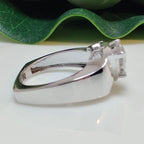 Antique Art Deco Trillion Cut Lab-Grown Diamond Ring