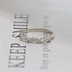 Marquise Cut Lab Grown-CVD Diamond Wedding Ring-Band - JBR Jeweler