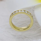Round Cut Lab Grown-CVD Diamond Channel Setting Wedding Band Ring - JBR Jeweler